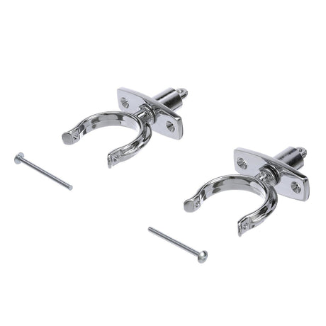 Seachoice Top-Mount Rowlock Set, Chrome-Plated Zinc, Includes 2 Rowlocks w/ Locking Pins and Sockets - 50-70401 - image 5