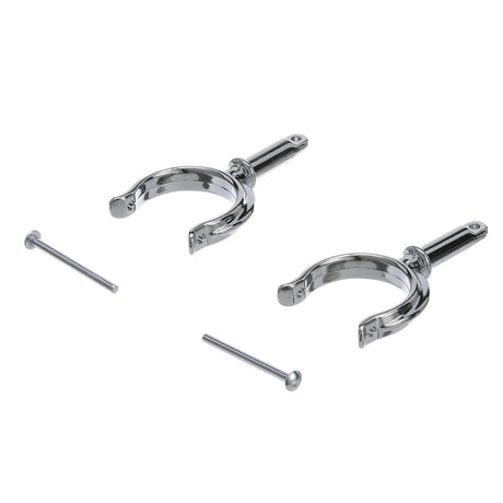 Seachoice Top-Mount Rowlock Horns Set, Chrome-Plated Zinc, Includes 2 Rowlocks w/ Locking Pins - 50-70501 - official Seachoice product image 6