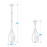 Seachoice Emergency Multi-Purpose Telescoping Boat Hook and Paddle, Orange, 26-72 In. - 71080 - official Seachoice product image 5