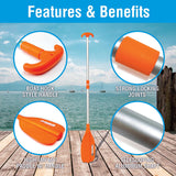 Seachoice 71090 Emergency Multi-Purpose Telescoping Boat Hook and Paddle, Orange, 18-31 In. - 71090 - official Seachoice product image 4
