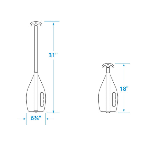 Seachoice 71090 Emergency Multi-Purpose Telescoping Boat Hook and Paddle, Orange, 18-31 In. - 71090 - official Seachoice product image 5