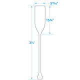 Seachoice 71141 3.5 Ft. Wood Paddle, New Zealand Pine Construction, 15-3/4 In. X 5-7/8 In. Blade, Wide Top Hand Grip, Clear Finish - 71141 - official Seachoice product image 5