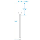 Seachoice 71144 4.5 Ft. Wood Paddle, New Zealand Pine Construction, 17-3/4 In. X 5-7/8 In. Blade, Wide Top Hand Grip, Clear Finish - 71144 - official Seachoice product image 9