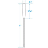 Seachoice 71151 5 Ft. Wood Oar, New Zealand Pine Construction, 19-11/16 In. X 4-5/16 In. Blade, Comfort Grip, Clear Finish - 71151 - official Seachoice product image 8