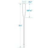 Seachoice 71153 5.5 Ft. Wood Oar, New Zealand Pine Construction, 19-11/16 In. X 4-5/16 In. Blade, Comfort Grip, Clear Finish - 71153 - official Seachoice product image 7