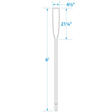 Seachoice 71154 6 Ft. Wood Oar, New Zealand Pine Construction, 21-1/4 in. X 4-5/16 in. Blade, Comfort Grip, Clear Finish - 71154 - official Seachoice product image 8