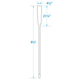 Seachoice 71156 6.5 Ft. Wood Oar, New Zealand Pine Construction, 21-1/4 In. X 4-5/16 In. Blade, Comfort Grip, Clear Finish - 71156 - official Seachoice product image 2