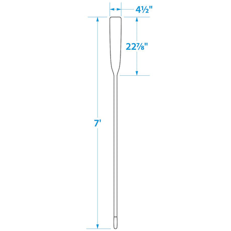 Seachoice 71157 7 Ft. Wood Oar, New Zealand Pine Construction, 21-1/4 In. X 4-5/16 In. Blade, Comfort Grip, Clear Finish - 71157 - official Seachoice product image 8