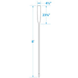 Seachoice 71158 8 Ft. Wood Oar, New Zealand Pine Construction, 21-1/4 in. X 4-5/16 in. Blade, Comfort Grip, Clear Finish - 71158 - official Seachoice product image 6