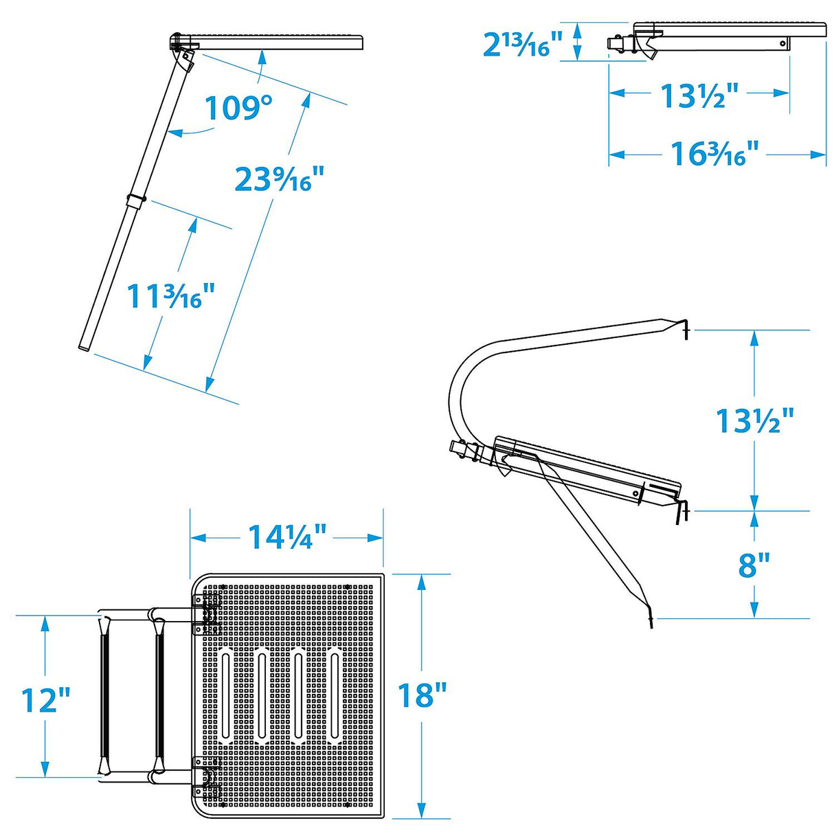 Seachoice Universal Swim Platform w/ Telescoping Ladder, Stainless Steel Tubing, 2 Step, 300 Lb. Capacity - 71201