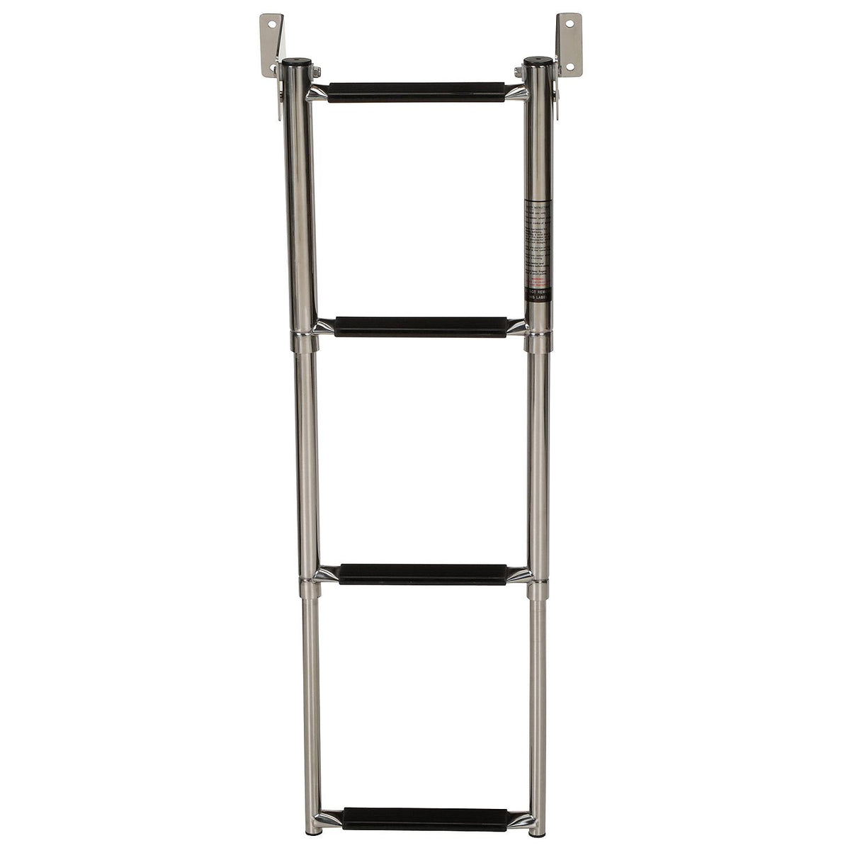 Seachoice Telescoping Transom Mount Ladder, Stainless Steel, 4 Steps, 300 Lb. Capacity - 71231
