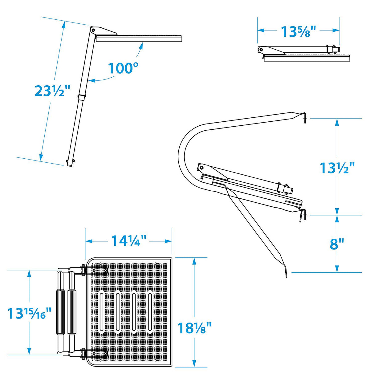 Seachoice Universal Swim Platform w/ Top-Mount Telescoping Ladder, 2 Step Ladder, Inboard/Outboard - 71351 - official Seachoice product image 5