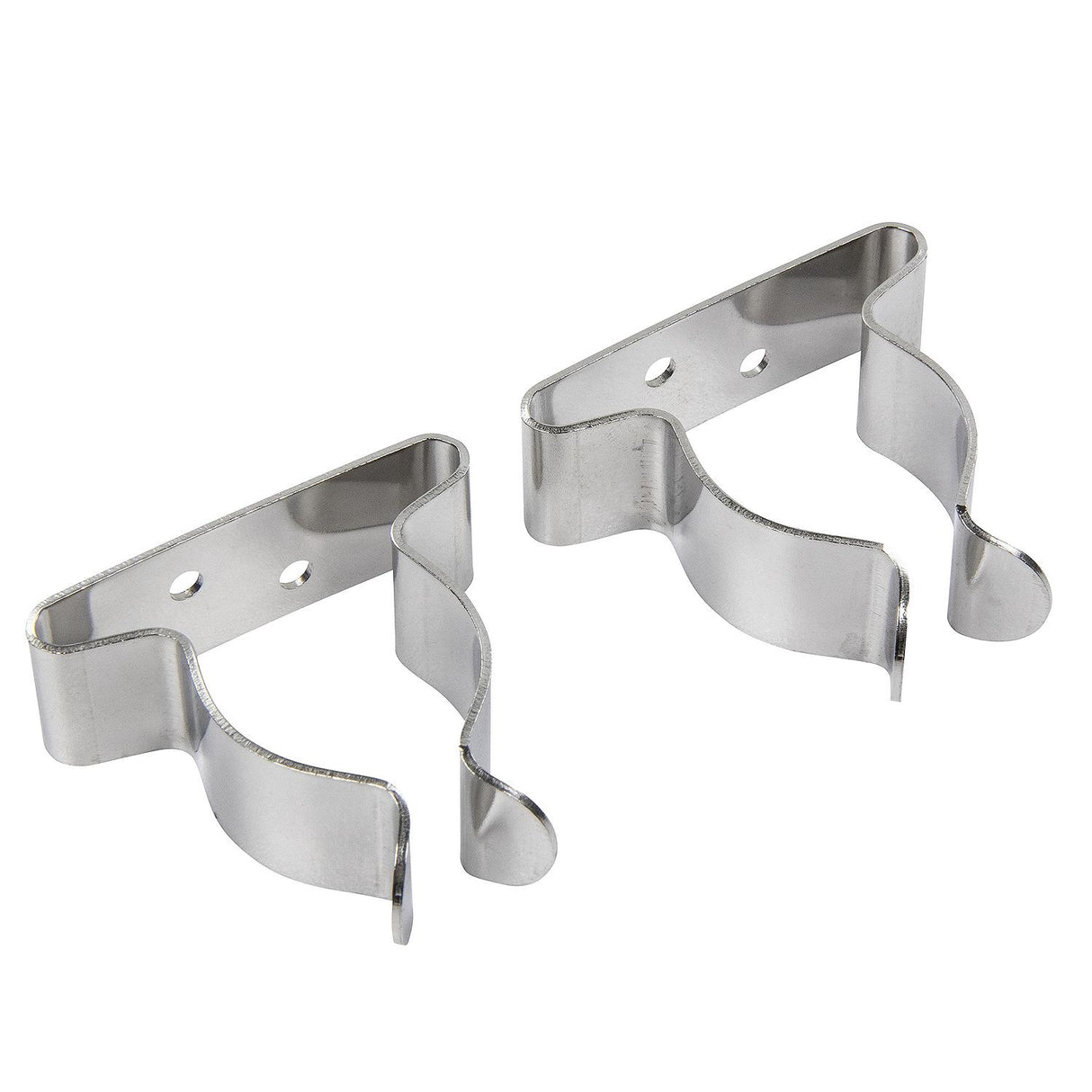 Seachoice Spring Clamps, Pack of 2, Polished Stainless Steel, 1-1.75 in. Size - 50-72031