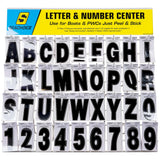 Seachoice 74127 Letter & Number Display, 3" Premium Vinyl, Black - image 1