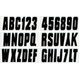 Seachoice 74129 3" Premium Letter & Number Kit, Black, Self-Adhesive Vinyl - image 1