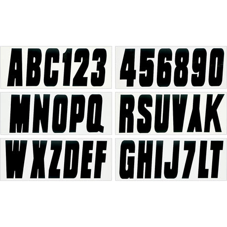 Seachoice 74129 3" Premium Letter & Number Kit, Black, Self-Adhesive Vinyl - image 1