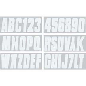 Seachoice 74130 3" Premium Letter & Number Kit, White, Self-Adhesive Vinyl - image 1