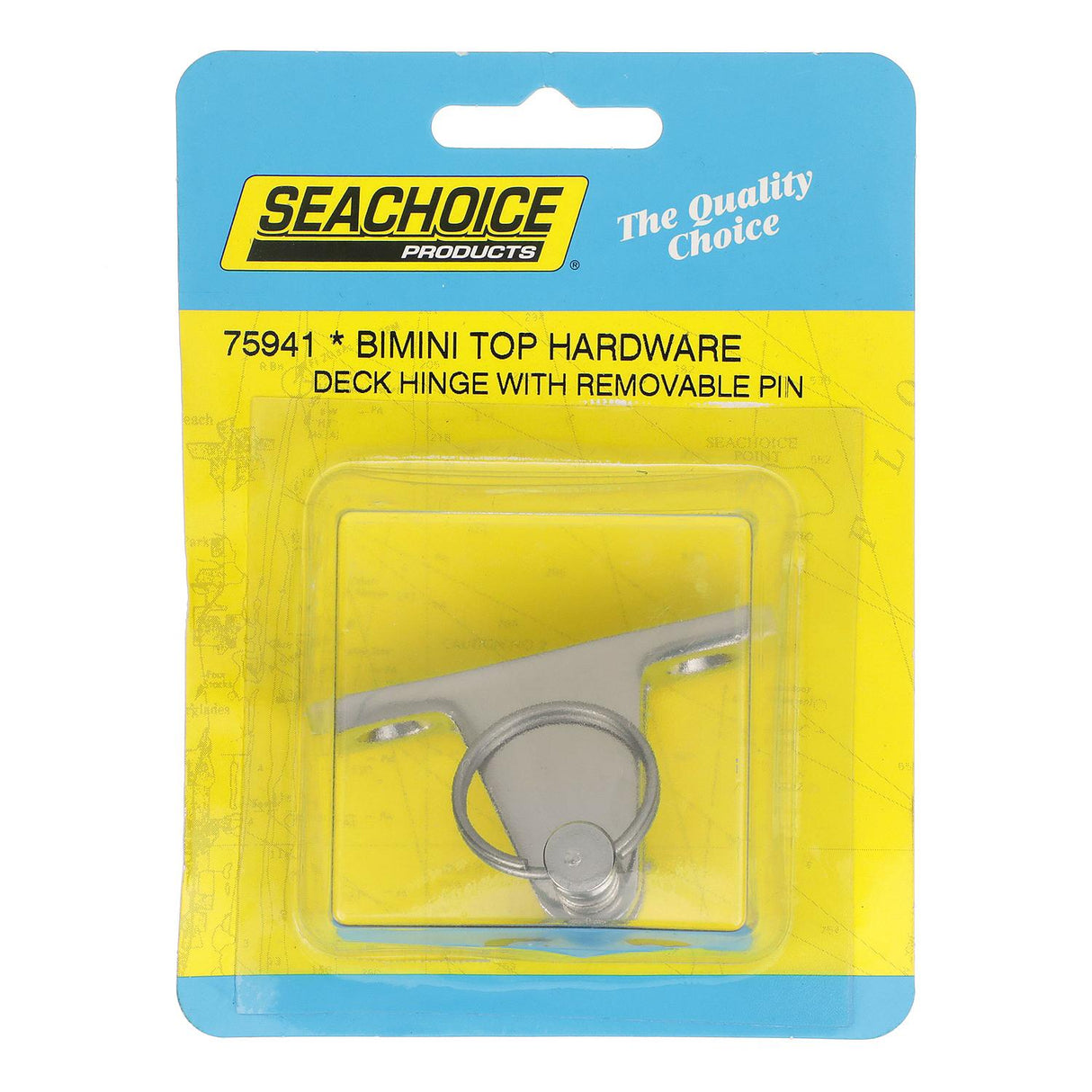 Seachoice 75941 Deck Hinge for Bimini Top, Removable Spring Loaded Pin, Stainless Steel - SC50-75941 - official Seachoice product image 6