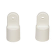 Seachoice Plastic External Eye Ends for Canopy Top, White, 7/8 in. OD, Pack of 2 - 50-76101 - image 1