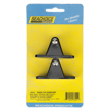 Seachoice Deck Hinge for Bimini Top, Black Nylon, Pack of 2 - 50-76251 - official Seachoice product image 3
