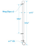Seachoice Heavy Duty Flag Pole Clamp, Stainless Steel, 7/8 In. - 50-77001 - official Seachoice product image 3