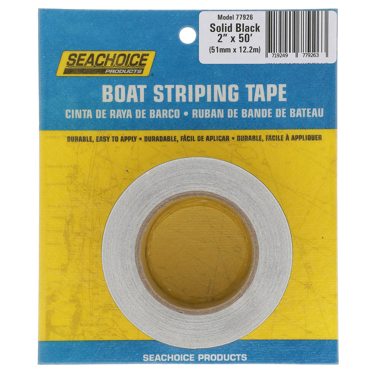 Seachoice Self-Adhesive Boat Striping Tape, 3 Mil Vinyl, 2 in. X 50 Ft., Black - 77926 - official Seachoice product image 8