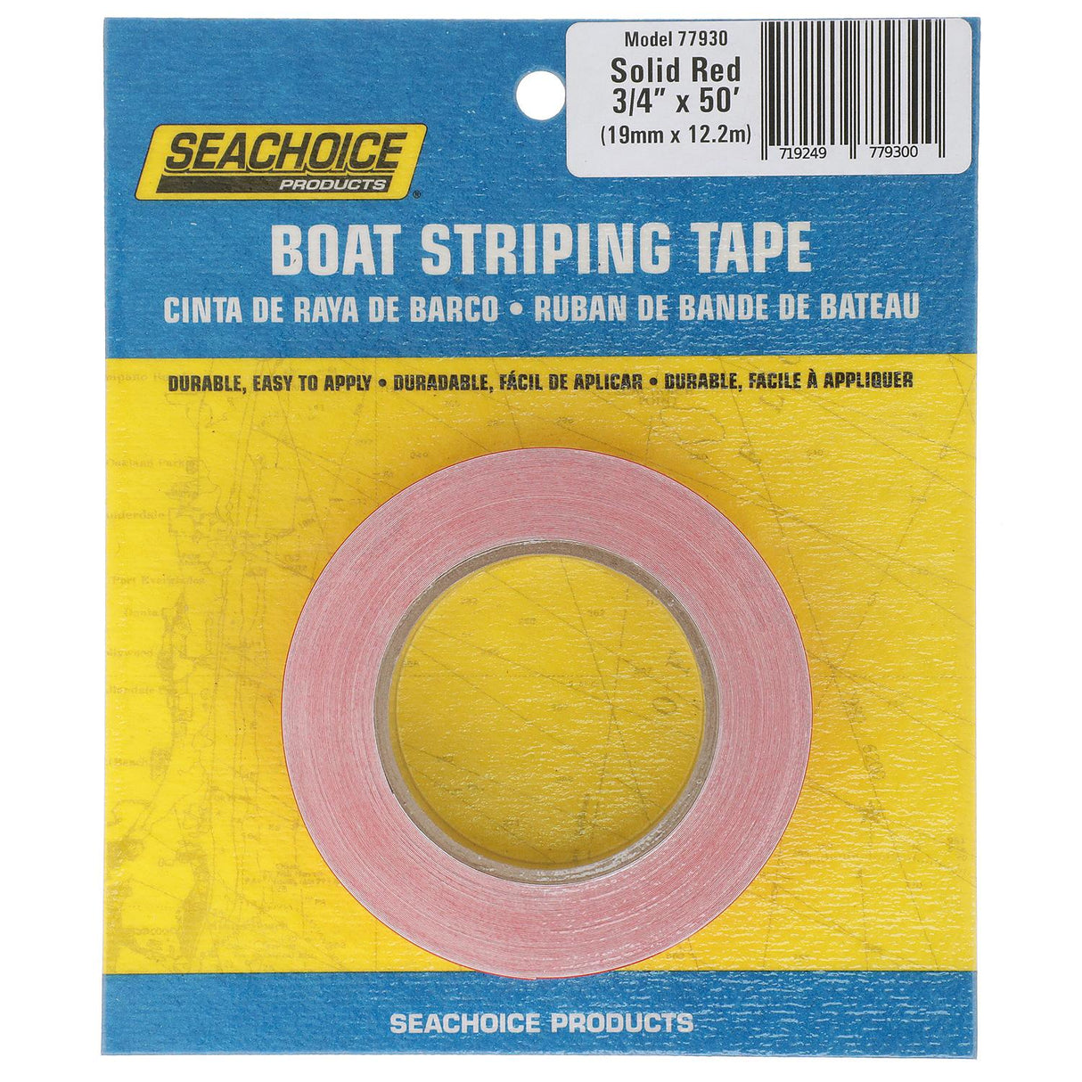 Seachoice Self-Adhesive Boat Striping Tape, 3 Mil Vinyl, 3/4 in. X 50 Ft., Red - 77930 - official Seachoice product image 8