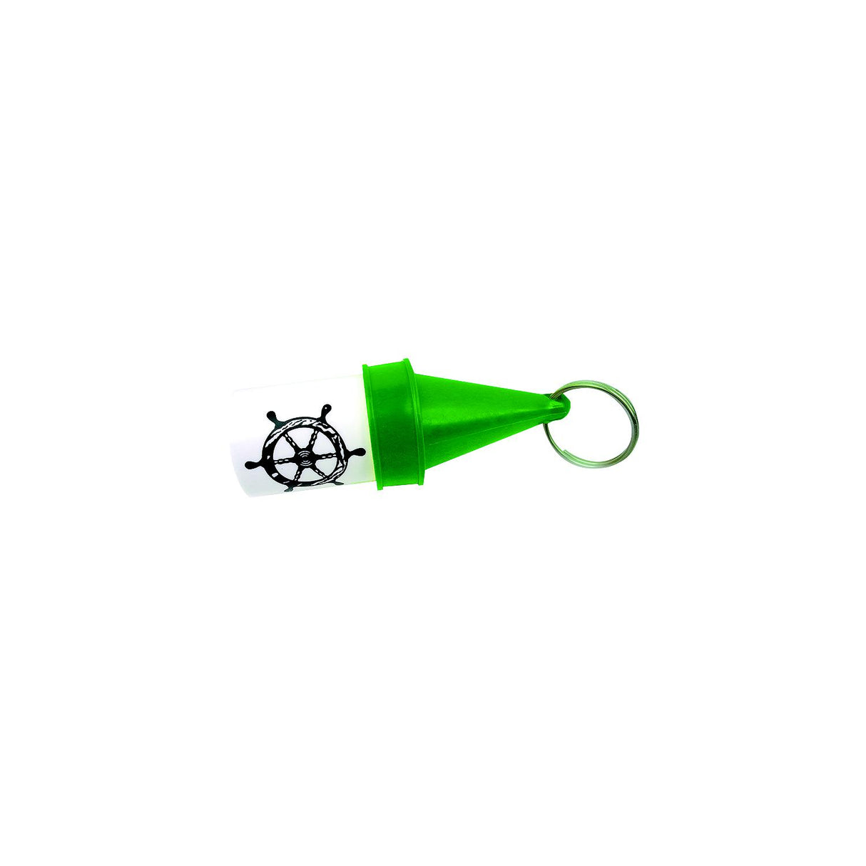 Seachoice 79081 High-Visibility Floating Key Buoy With Dry Storage, Green - 78091