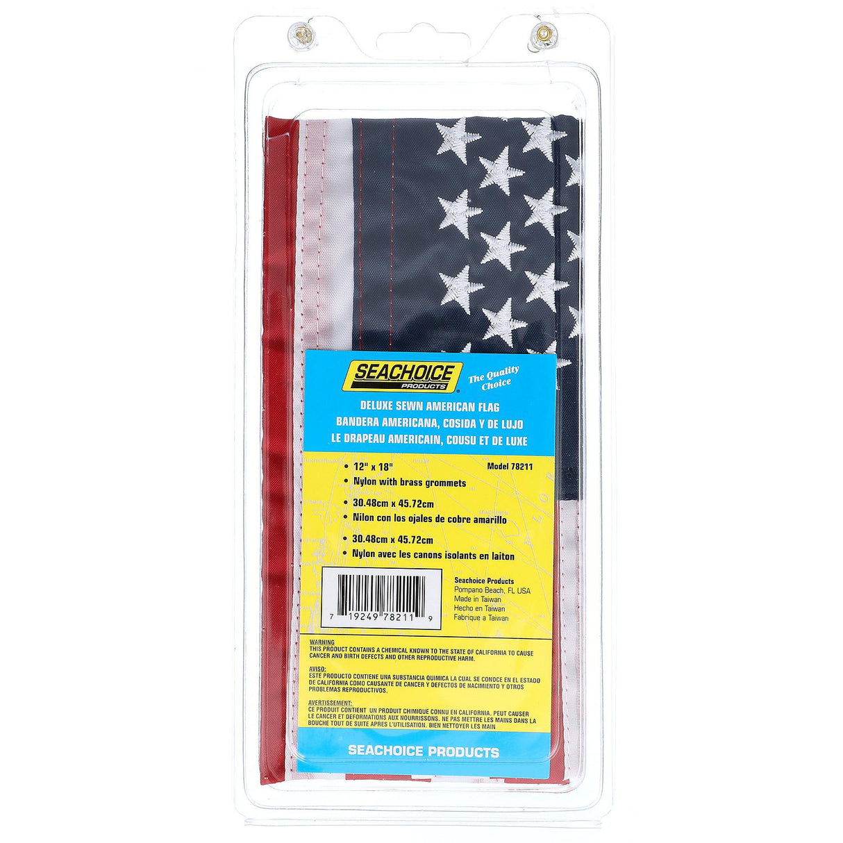 Seachoice USA Flag, 12 In. X 18 In., Deluxe Marine Grade Nylon - 78211 - official Seachoice product image 6