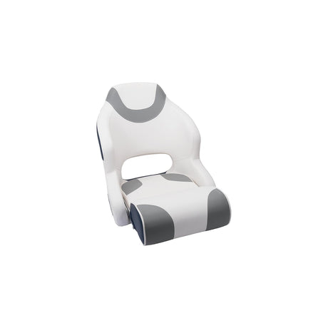 Seachoice 78460 Bucket Seat with Bolster, White/Gray/Navy - XK-BBSB-RM