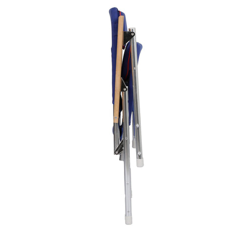 Seachoice High-Back Canvas Folding Chair, Blue w/ Red Trim, Folds For Easy Storage - 78511 - official Seachoice product image 4