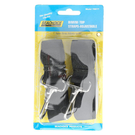 Seachoice 78811 Adjustable Bimini Top Straps w/ Snap Hooks, 96 In. Black - 78811 - official Seachoice product image 4