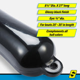 Seachoice 79073 Twin Eye Smooth Fender Black, 8.5" x 27" - DE74276S - official Seachoice product image 7