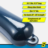 Seachoice 79094 Twin Eye Smooth Fender Blue, 8.5" x 27" - DE74272S - official Seachoice product image 4