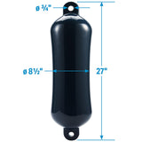 Seachoice 79094 Twin Eye Smooth Fender Blue, 8.5" x 27" - DE74272S - official Seachoice product image 7