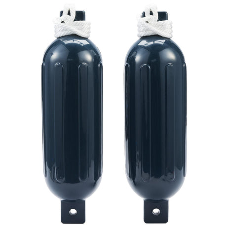 Seachoice 79253 Twin Eye Ribbed Fender Kit (Includes 2 5.5" x 20" Blue Fenders and 2 Matching 3/8 x 5' Fender Lines) - DE77202S - official Seachoice product image 9