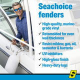 Seachoice 79257 Twin Eye Ribbed Fender Kit (Includes 2 5.5" x 20" Green Fenders and 2 Matching 3/8 x 5' Fender Lines) - DE77208S - official Seachoice product image 6