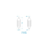 Seachoice Twin Eye Ribbed Fender Kit, Includes a Pair of MFP Fender Lines, Black, 5-1/2 in. X 20 in. - DE77206S - official Seachoice product image 5