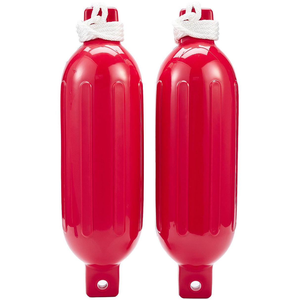 Seachoice 79276 Twin Eye Ribbed Fender Kit (Includes 2 6.5" x 23" Red Fenders and 2 Matching 3/8 x 5' Fender Lines) - DE77233S - official Seachoice product image 3