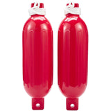 Seachoice 79276 Twin Eye Ribbed Fender Kit (Includes 2 6.5" x 23" Red Fenders and 2 Matching 3/8 x 5' Fender Lines) - DE77233S - official Seachoice product image 3