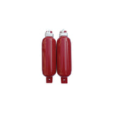 Seachoice 79276 Twin Eye Ribbed Fender Kit (Includes 2 6.5" x 23" Red Fenders and 2 Matching 3/8 x 5' Fender Lines) - DE77233S - official Seachoice product image 2