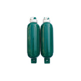 Seachoice 79257 Twin Eye Ribbed Fender Kit (Includes 2 5.5" x 20" Green Fenders and 2 Matching 3/8 x 5' Fender Lines) - DE77208S - official Seachoice product image 2