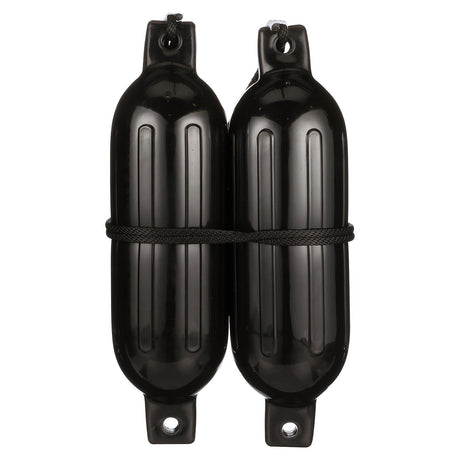 Seachoice Twin Eye Ribbed Fender Kit, Includes a Pair of MFP Fender Lines, Black, 6-1/2 In. X 23 In. - DE77236S - official Seachoice product image 4