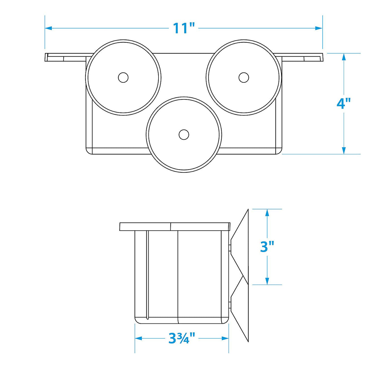 Seachoice Cockpit Organizer w/ 3 Suction Cups to Mount on Any Flat Service on Boat - 79321