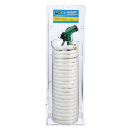 Seachoice Coiled Washdown Hose w/ Sprayer and Brass Fittings, 25 Ft., White - 79691 - official Seachoice product image 3