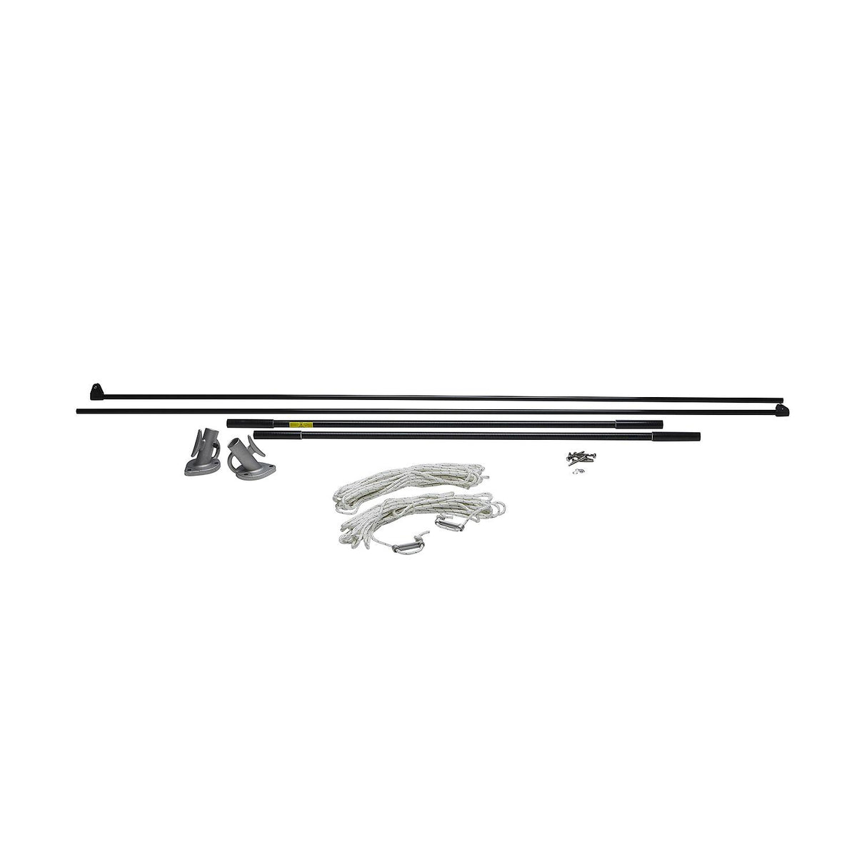 Seachoice 12 Ft. Mooring Whip, Black, for Boats Up to 23 Ft. Long, 4,000 Lb. Max - DE3126S