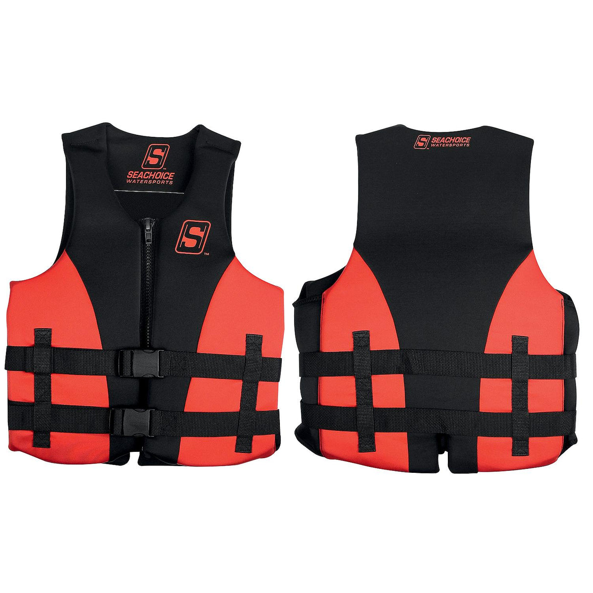 Seachoice 85109 Evoprene Multi-Sport Life Jacket - 3XL - Red/Black, Fits Chest 50-56 in, USCG Level 70 - 85109