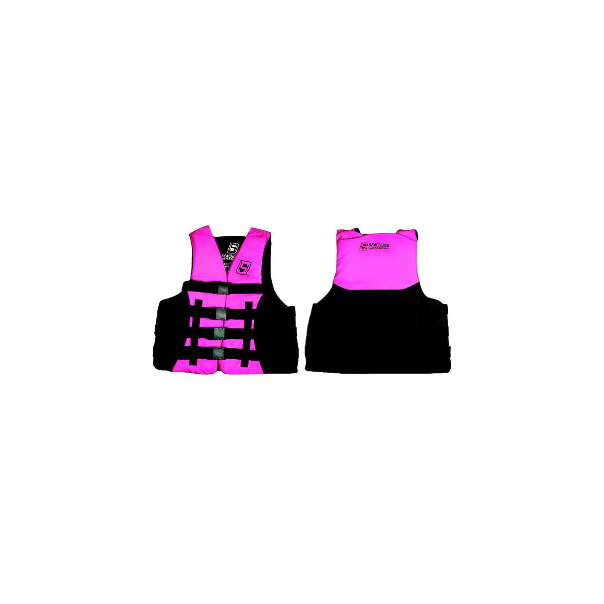 Seachoice 85117 Evoprene Multi-Sport Life Jacket - XL - Pink/Black, Fits Chest 40-44 in, USCG Level 70 - 85117