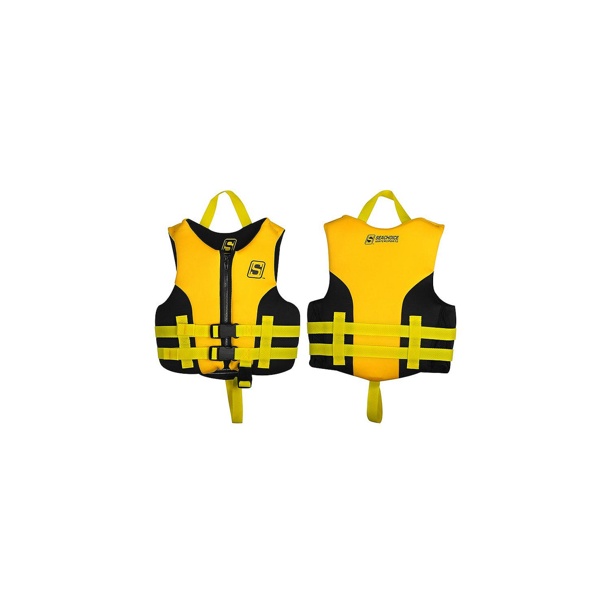 Seachoice 85121 Evoprene Multi-Sport Life Jacket - Child - Yellow/Black, USCG Level 70 - 85121