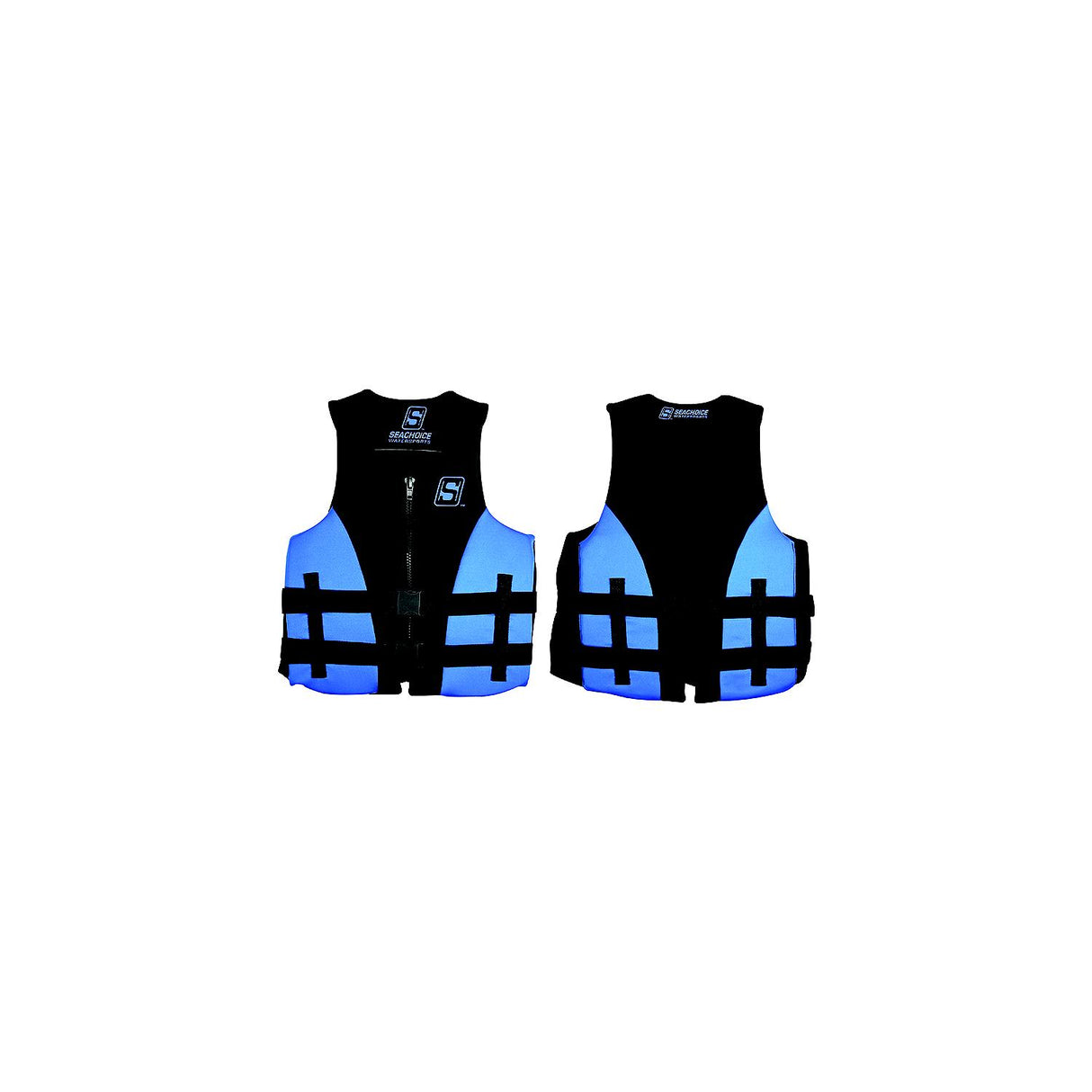 Seachoice 85136 Evoprene Multi-Sport Life Jacket - Adult L - Blue/Black, Fits Chest 36-40 in, USCG Level 70 - 85136